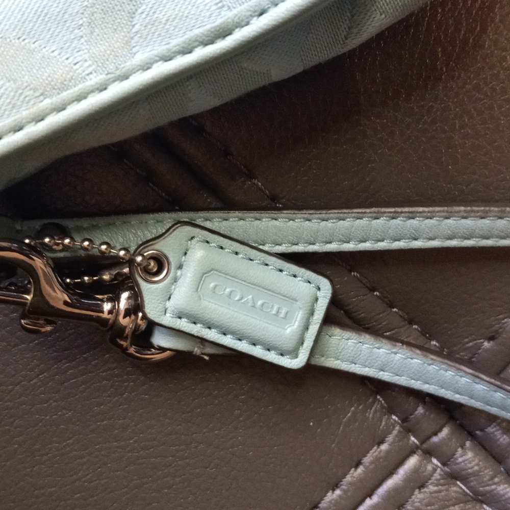 Blue Signature Clutch Wristlet - Picture 4 of 6